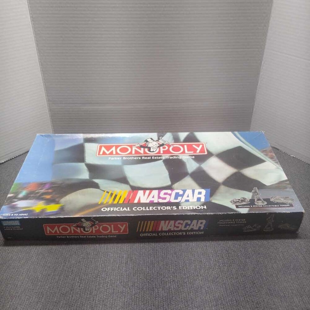 Monopoly NASCAR Official Collector's Edition Parker Brothers Board Game 1997